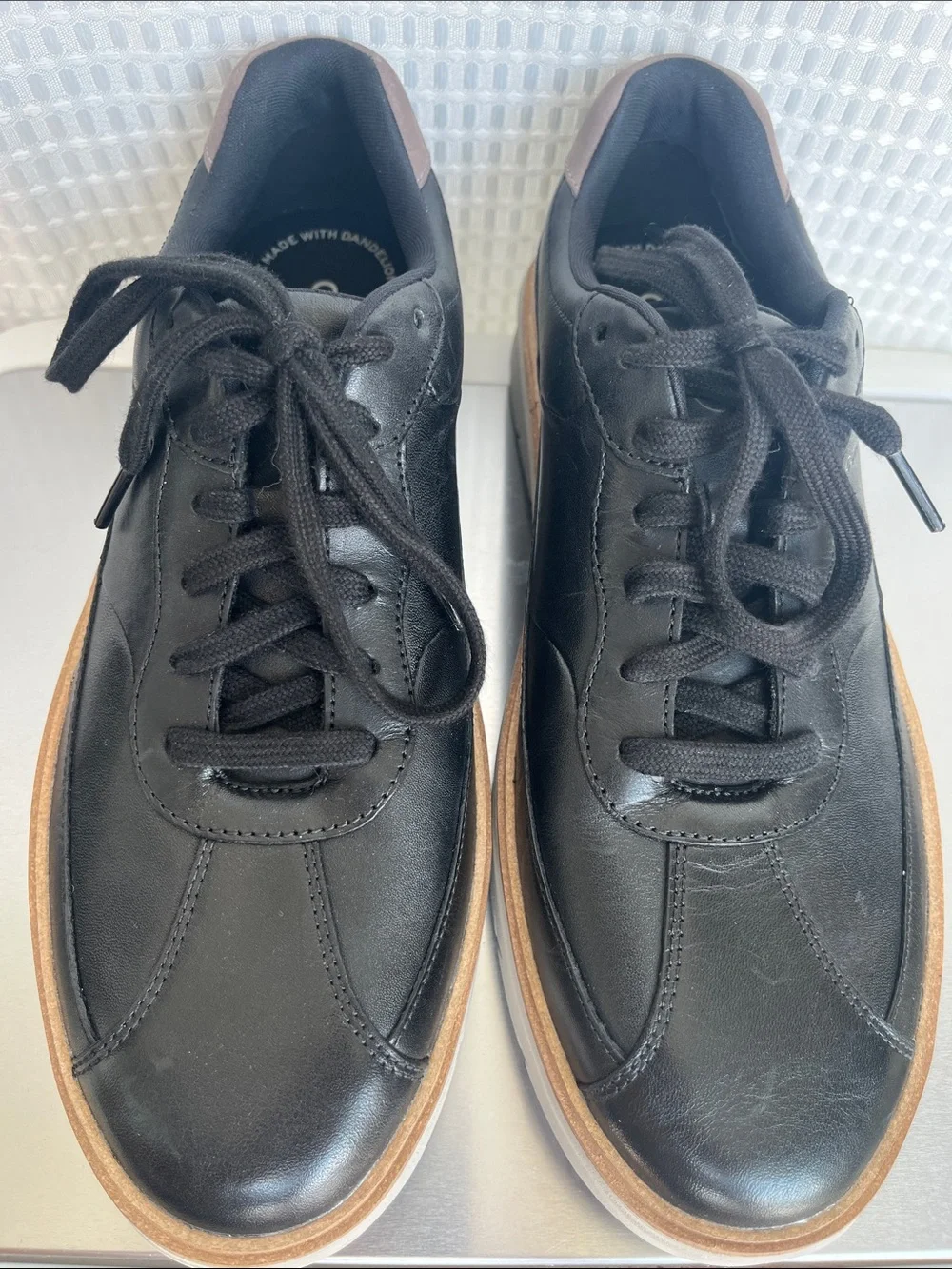 Cole Haan GrandPrø FeatherArc Bike Toe Sneakers Men’s 8.5M Black NIB C40475